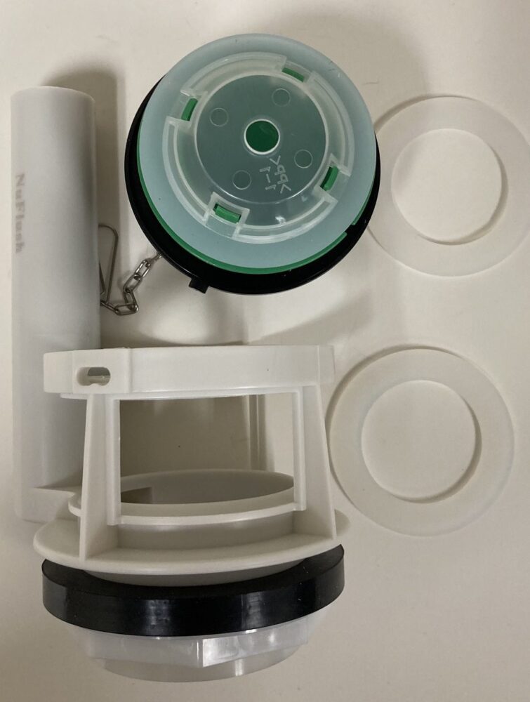 Toto Toilet 3inch Flush Valve With Straight Pull Up Flush, 2 Overflow