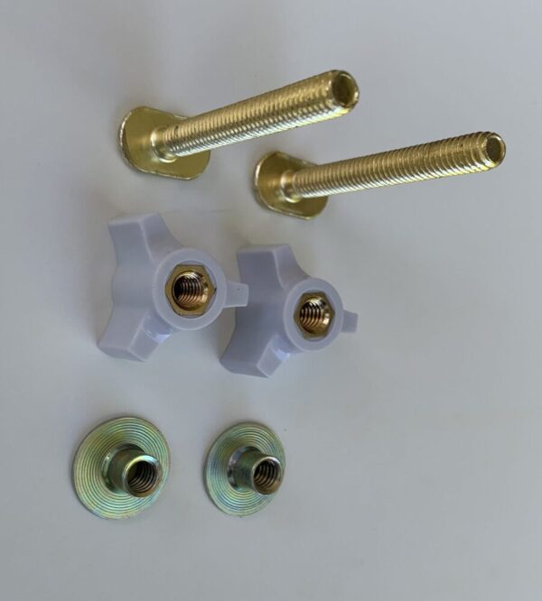 Toilet Bolt TriHead Screws For Top Mount Toilet Seat Hinges Or Floor To Toilet Bolts (2.25 Inch