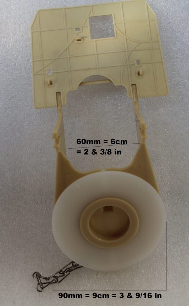 2 Inch Hingestyle Toilet Flapper Valve Replacement for Kohler; and