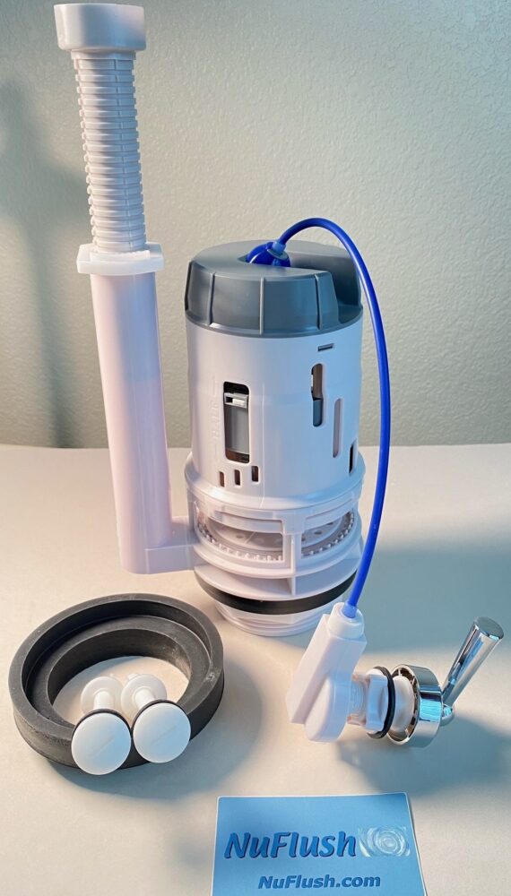 3 inch, Dual Flush with Cable Activated Flush Handle for Two Piece