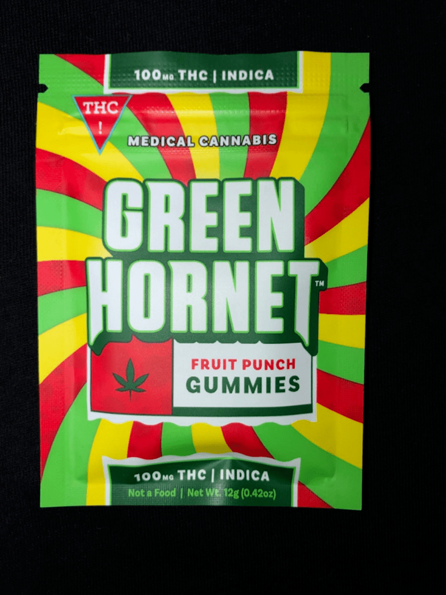 Cheeba Chews Green Gummies Mixed Fruit Indica 100mg THC at