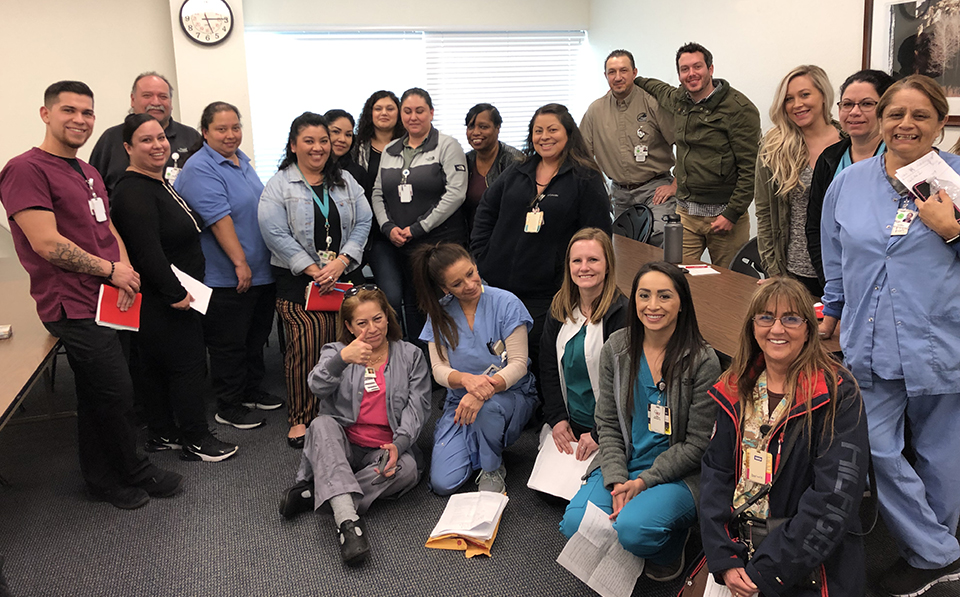 Members at Hazel Hawkins win strong contact National Union of