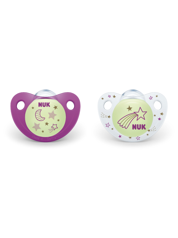 NUK® Cute-as-a-Button Glow-in-the-Dark Pacifiers | NUK Canada