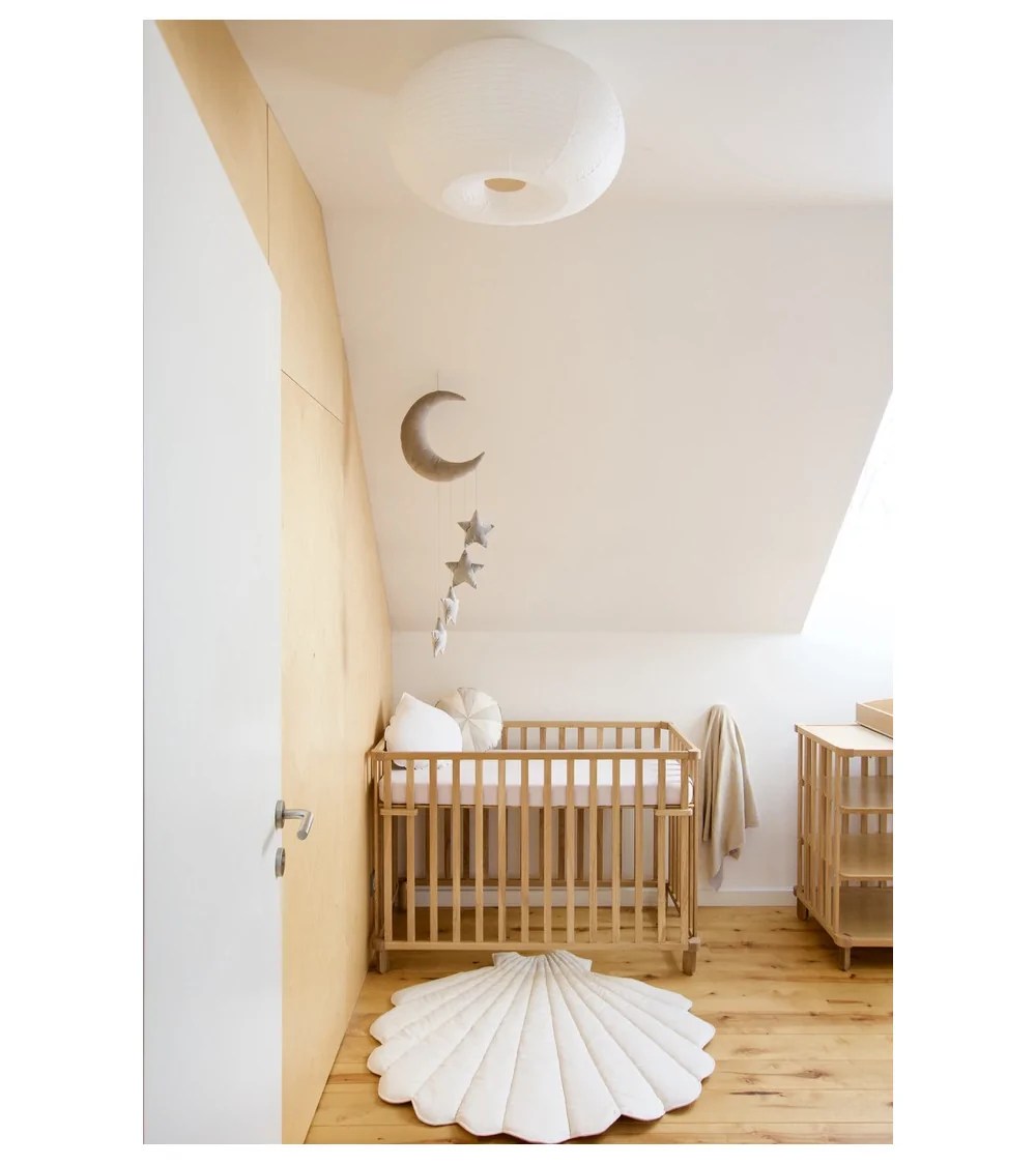 Wooden baby cot oak crib from NUKI