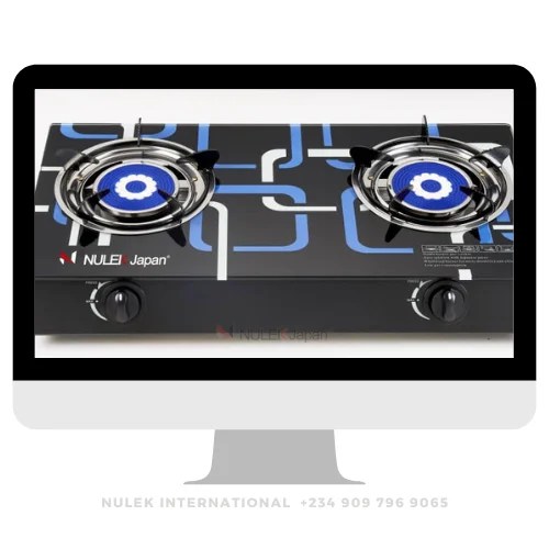 Nulek 2Hob Glass Top Gas Cooker Model NKG219 Nulek International