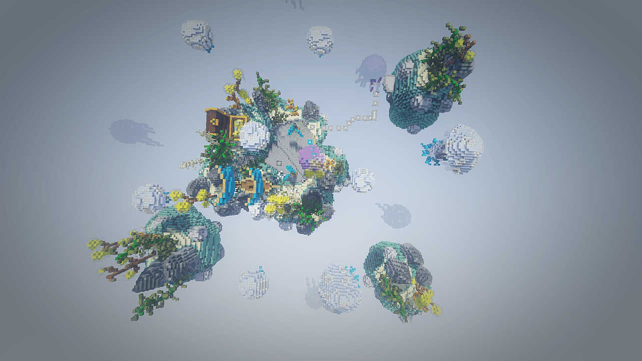 PREMIUM Underwater Skyblock Spawn // JELLYFISH HUB // == LEAKED / \ BUILD