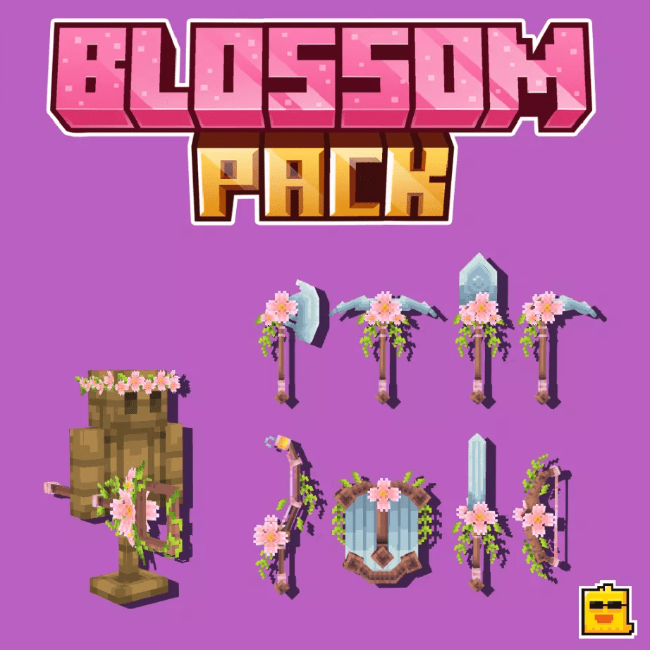 MC MODELS Cherry Blossom Set tool ItemsAdder