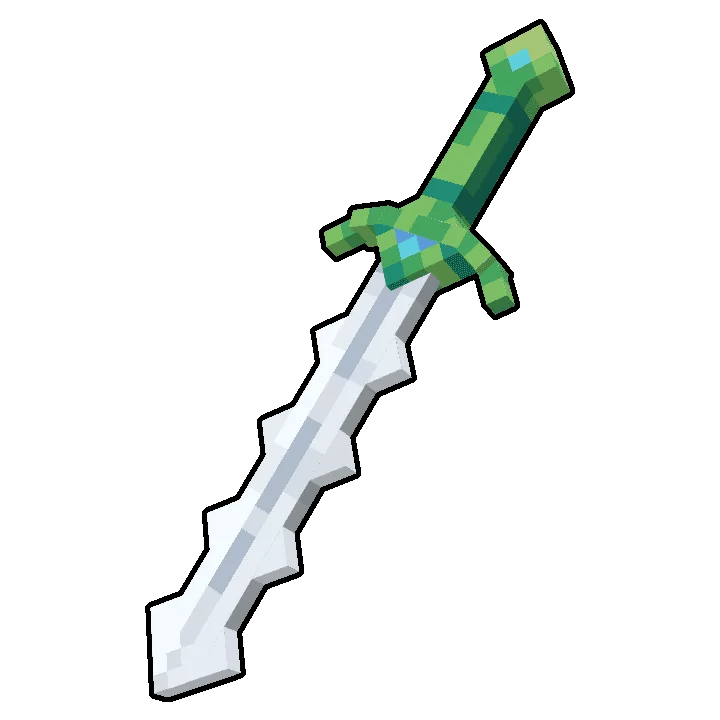Minecraft Emerald Sword Png