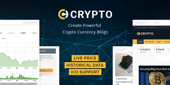 Crypto v1.1.5 A Bitcoin & Cryptocurrency WordPress Theme