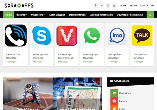Sora App Premium Blogger Template
