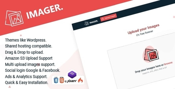 Download #Imager – Minimal Image Hosting Script v1.0 Nulled PHP Script