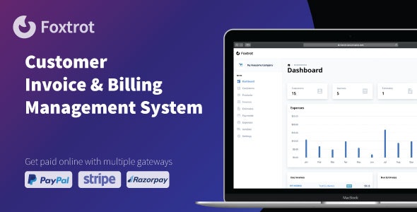Download #Foxtrot SaaS v1.0.2 – Customer, Invoice and Expense Management System PHP Script