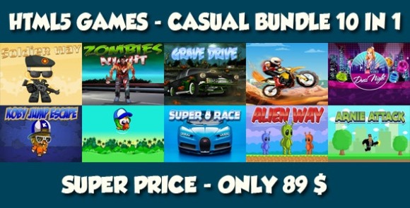 Download #Casual 10 Games – Bundle 1 HTML5 Game Free Download