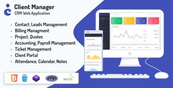 Client Manager CRM and Billing Management Web Application
