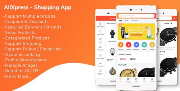 Download #AliXpress App v1.1.0 – Multi Vendor Shopping App Source Code