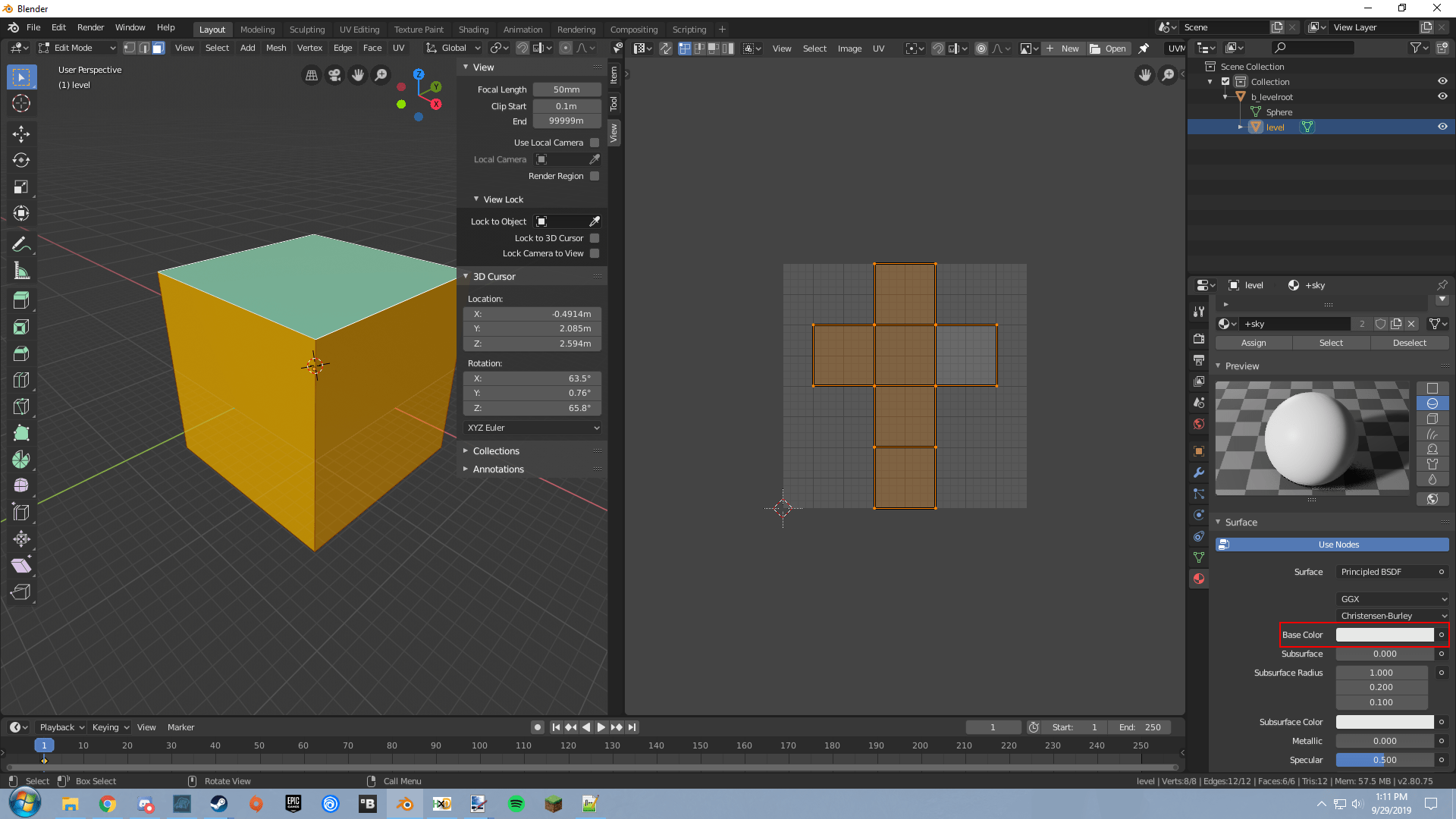 Texture Mapping Blender 2.8 Blender Map Making 2.8