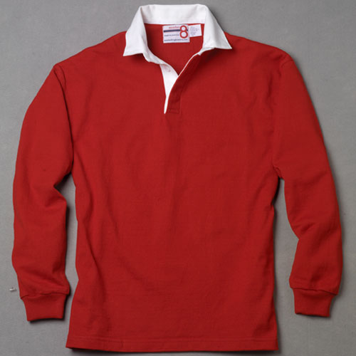 Burgundy Rugby Shirt number 8 rugby shirts