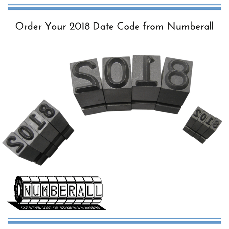 Order Your 2018 Date Code from Numberall Numberall Blog
