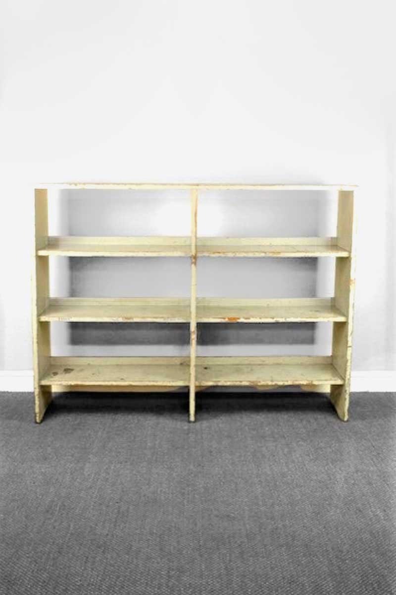 Light Grey Painted Industrial Double Shelving Unit of 6