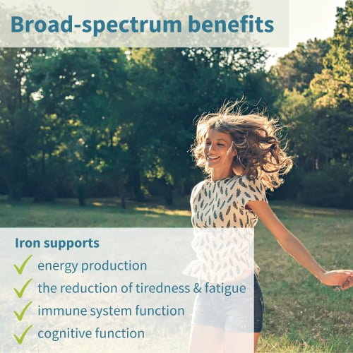 Iron Bisglycinate 20mg with Vitamin C, High Absorption & Gentle Iron