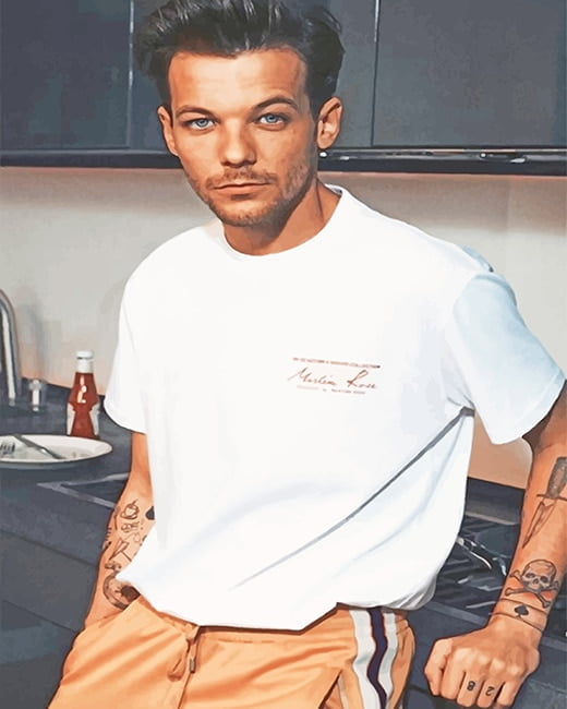 Tattooed Louis Tomlinson - New Paint By Numbers - Paintingbynumberskit.com 650_x_520_jpg