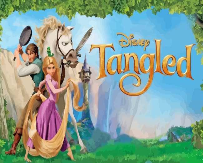 Disney Tangled Paint By Numbers Numeral Paint Kit