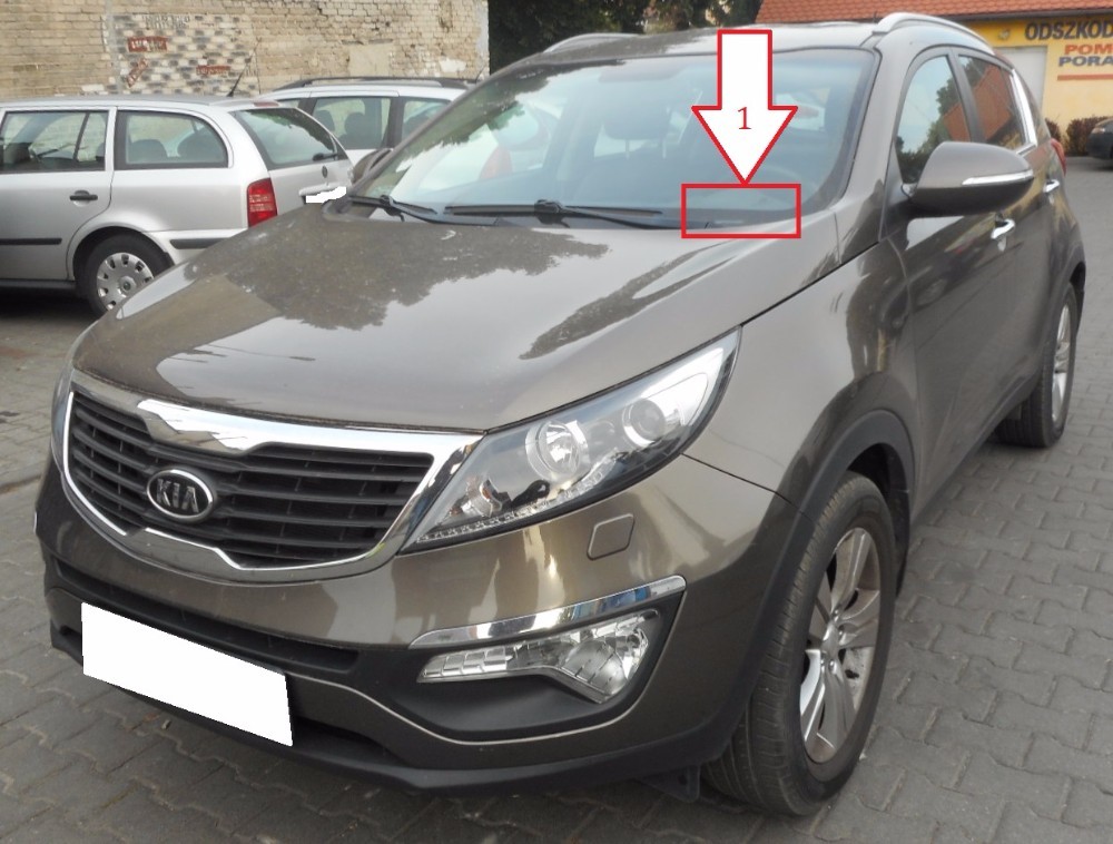 Kia Sportage (20142018) Finden Sie VIN Nummer VIN Entschlüsseln
