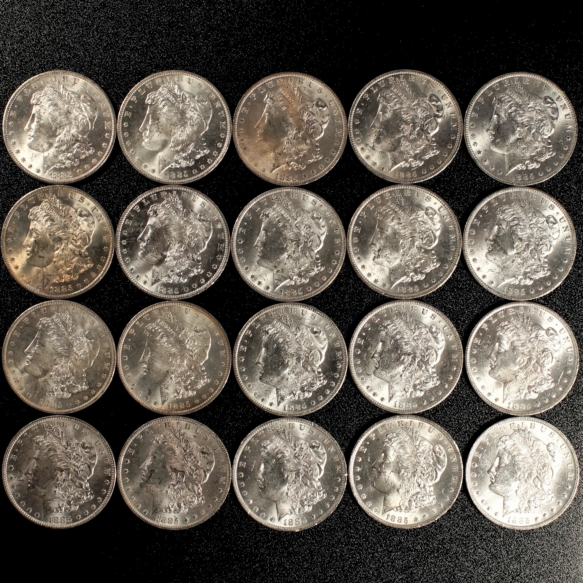 1885 New Orleans Silver Dollar Roll