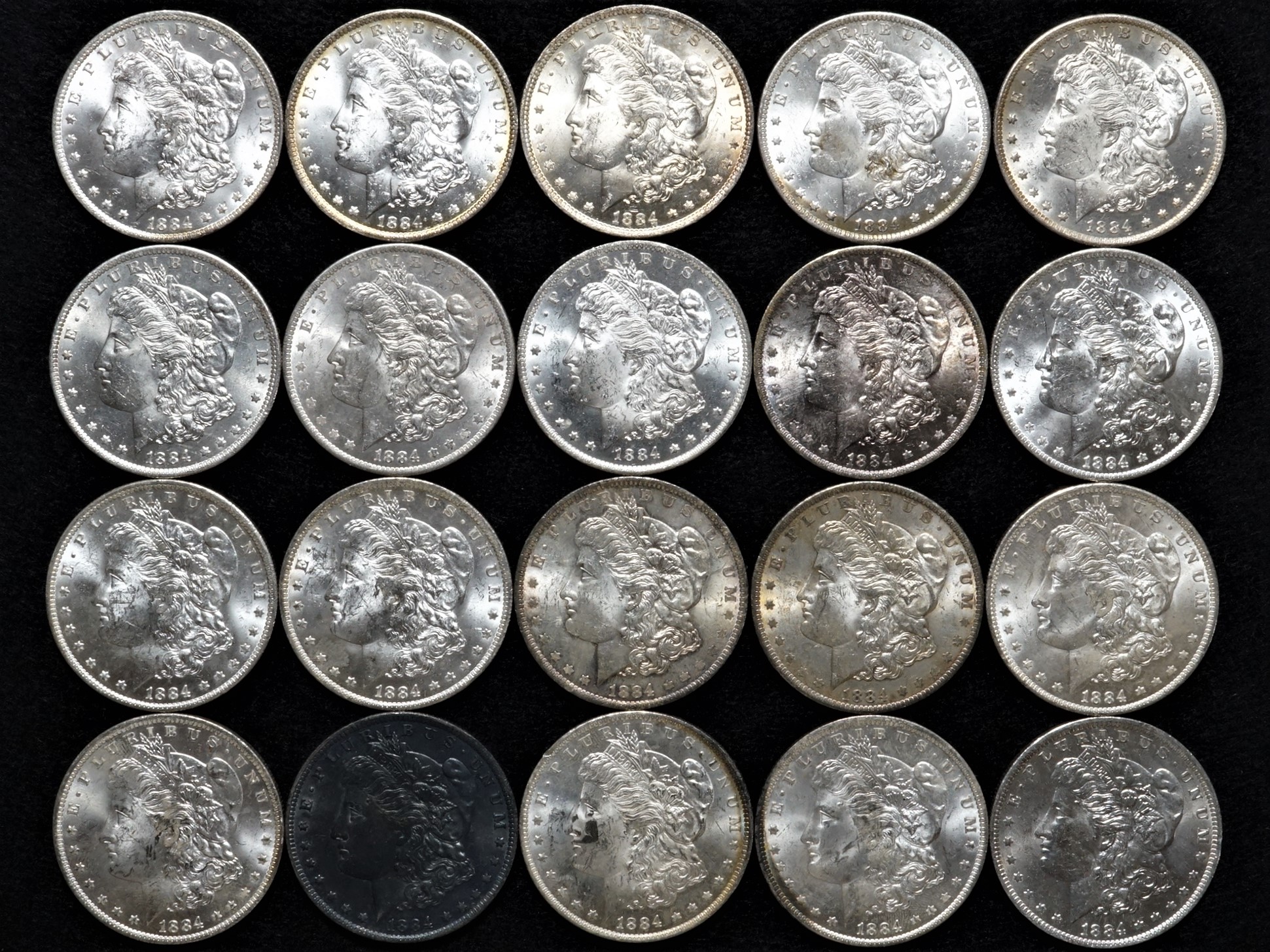 1884O Silver Dollars 20Coin Lot Numismax