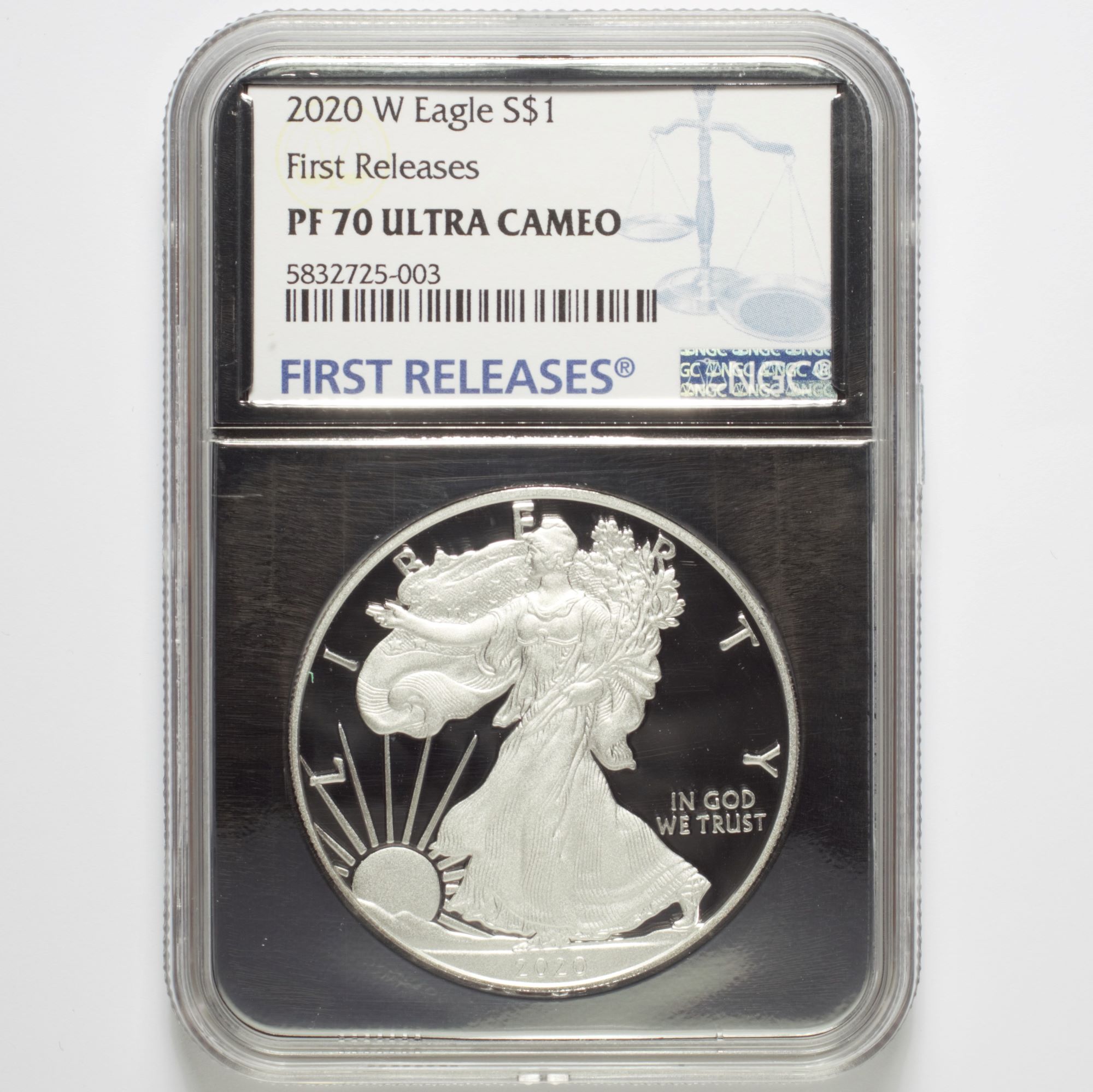 2020W Silver American Eagle NGC PR70 Ultra Cameo First Releases Numismax