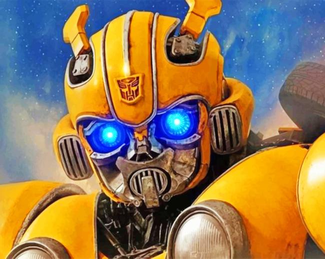Bumblebee Transformers Paint By Number Num Paint Kit