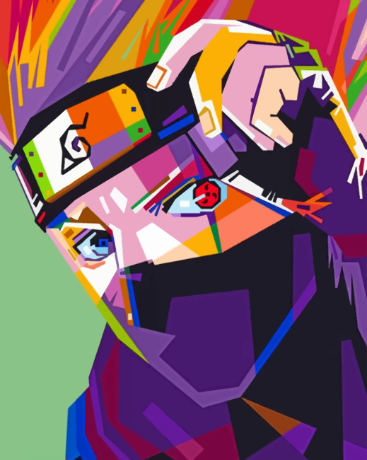 Kakashi Hatake Pop Art Paint By Number NumPaint