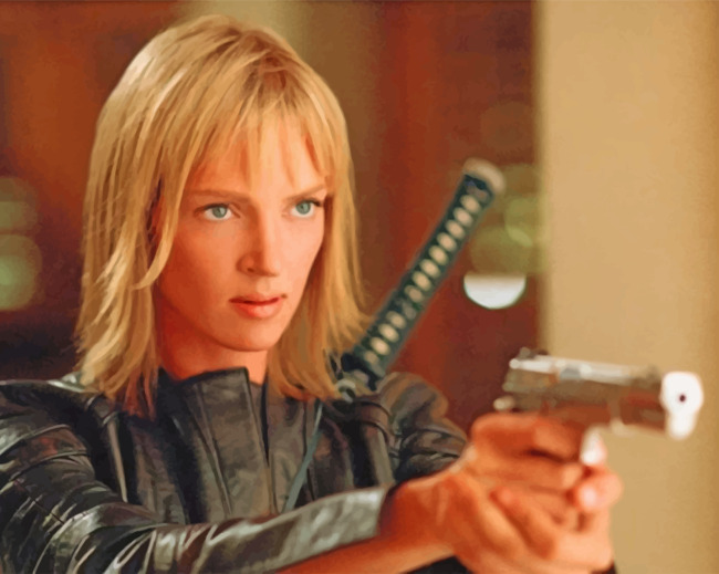 Kill Bill Uma Thurman Paint By Number Num Paint Kit