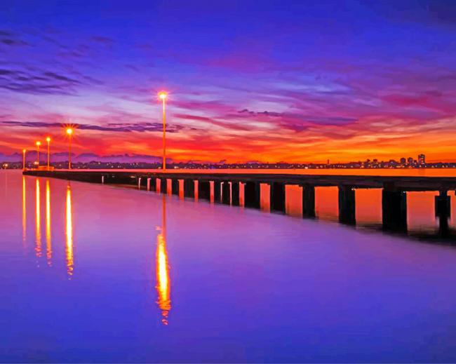 Sunset Perth Paint By Number Num Paint Kit