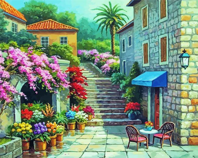 Spring Flower Shop Paint By Number Num Paint Kit