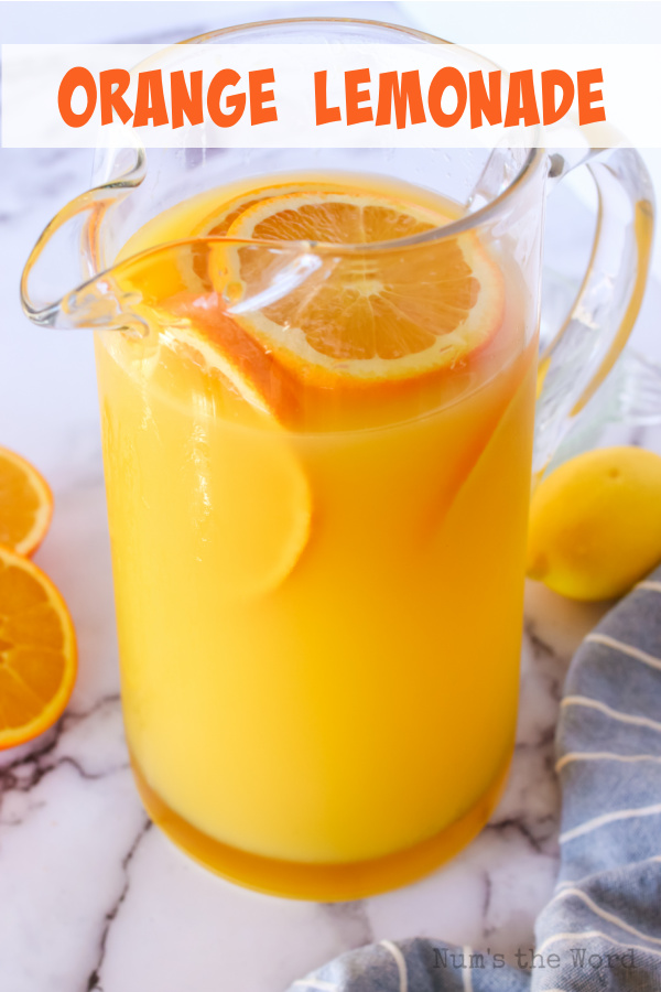 Orange Lemonade Num's the Word