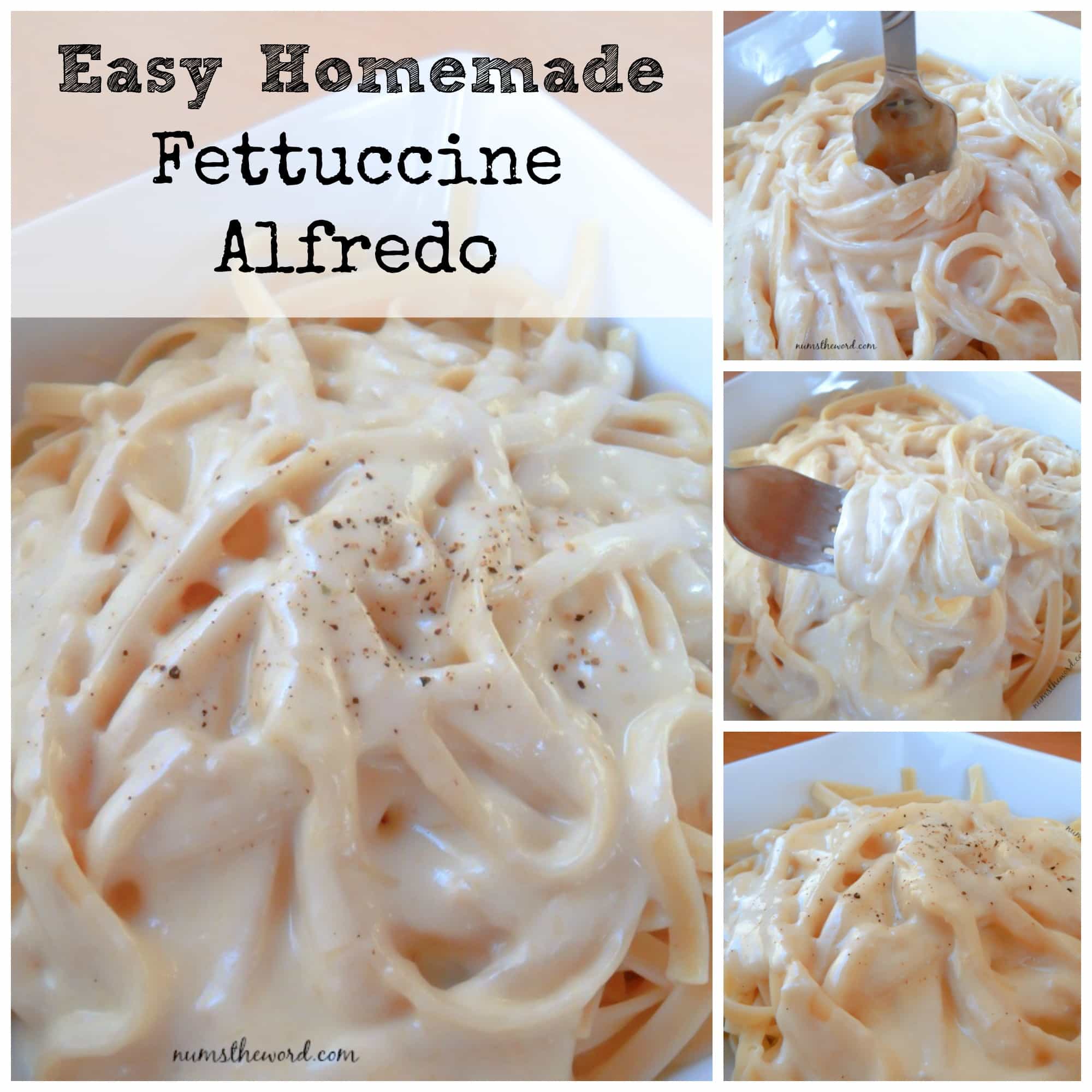 Heavy Cream Fettuccine Alfredo Num's the Word