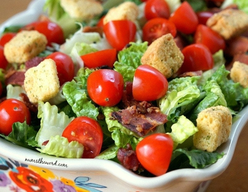 Bacon, Lettuce & Tomato Salad NumsTheWord