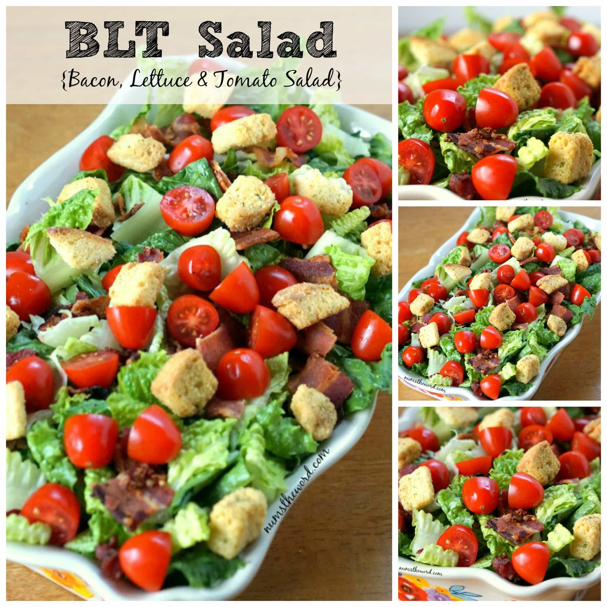 Bacon, Lettuce & Tomato Salad NumsTheWord