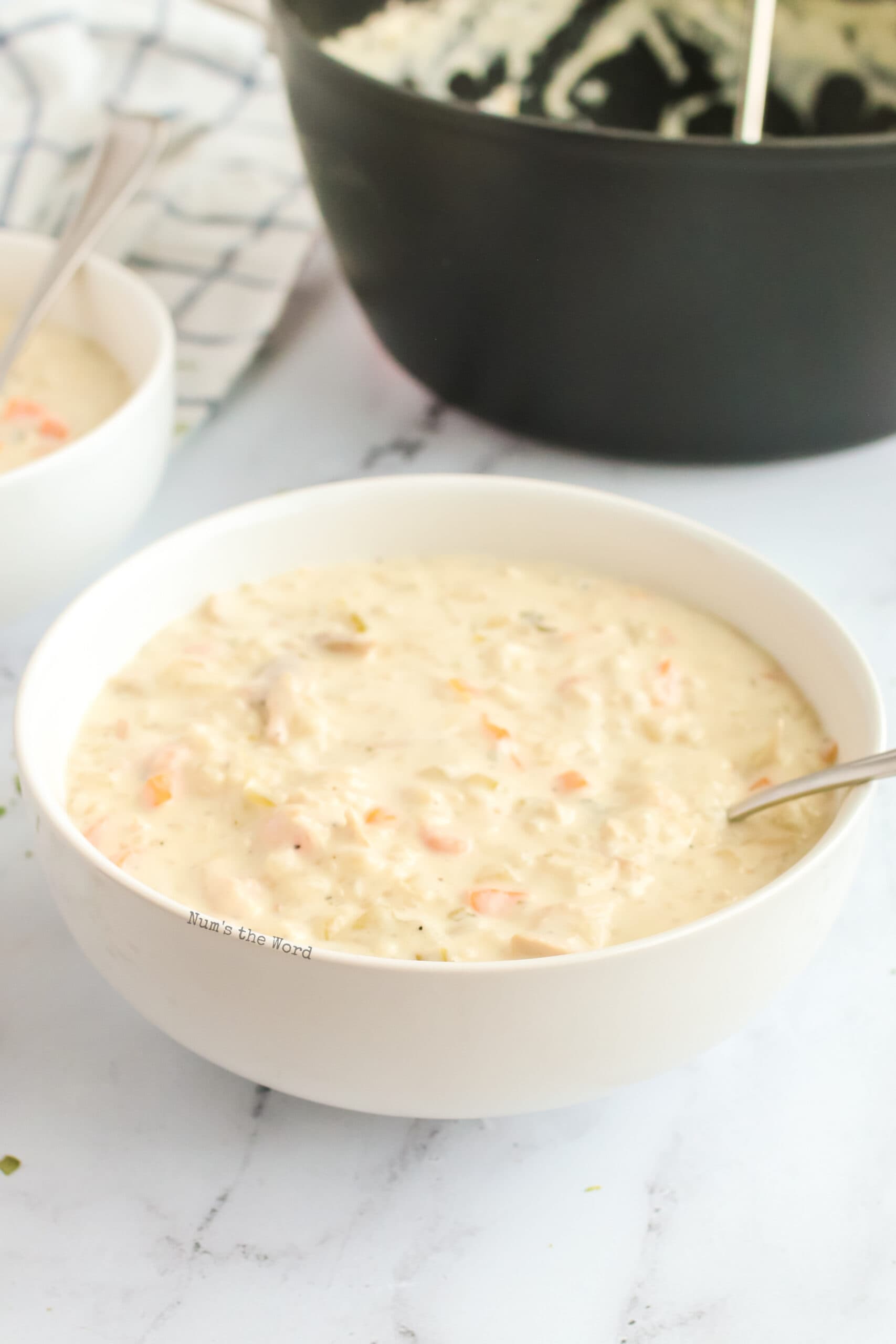 Creamy Chicken and Rice Soup Num's the Word