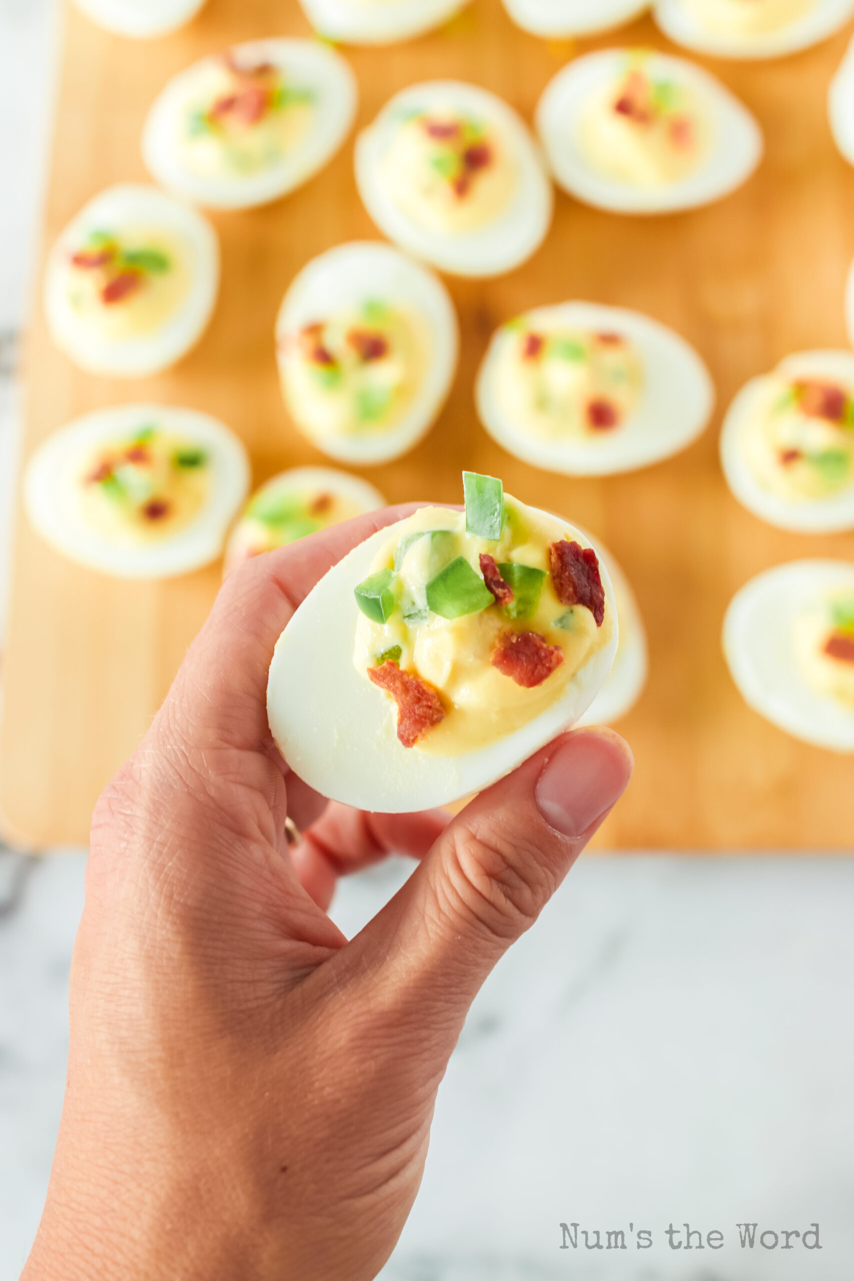 Jalapeno Deviled Eggs Num's the Word
