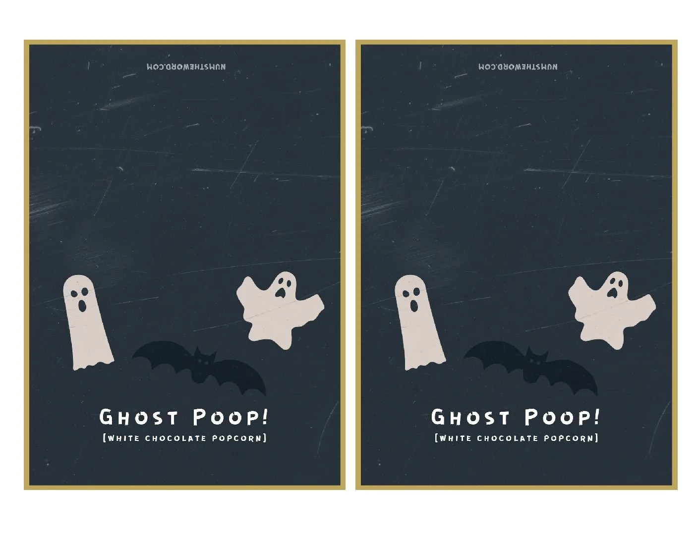 Ghost Poop White Chocolate Popcorn Num's the Word