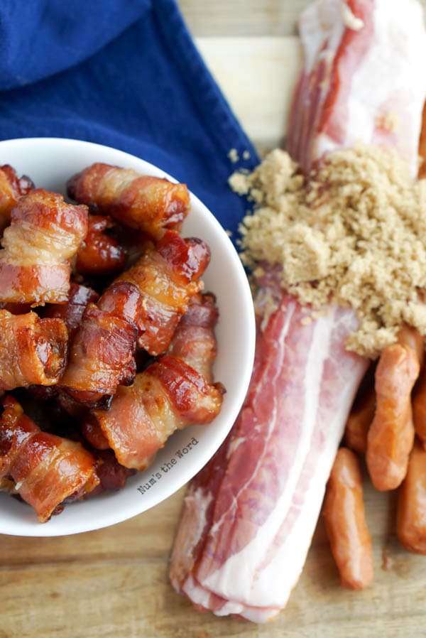 Bacon Wrapped Little Smokies {Air Fryer} Num's the Word