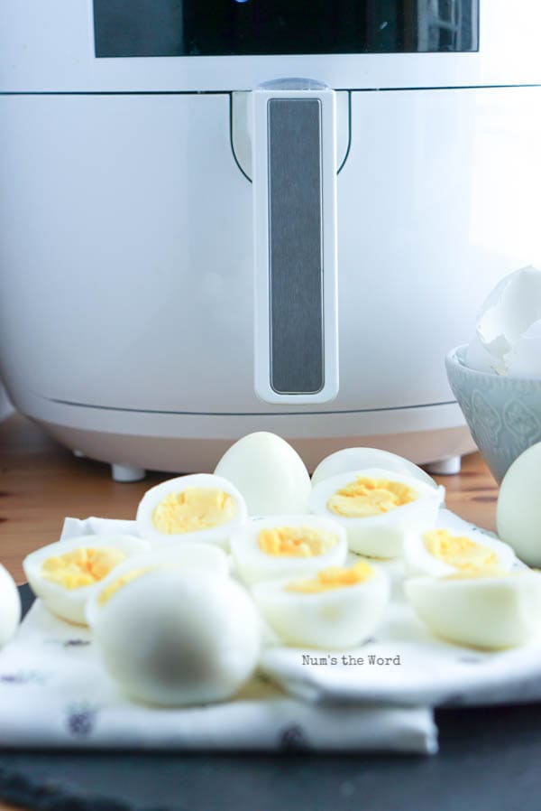 Air Fryer Hard Boiled Eggs Easy to Peel Eggs! Num's the Word