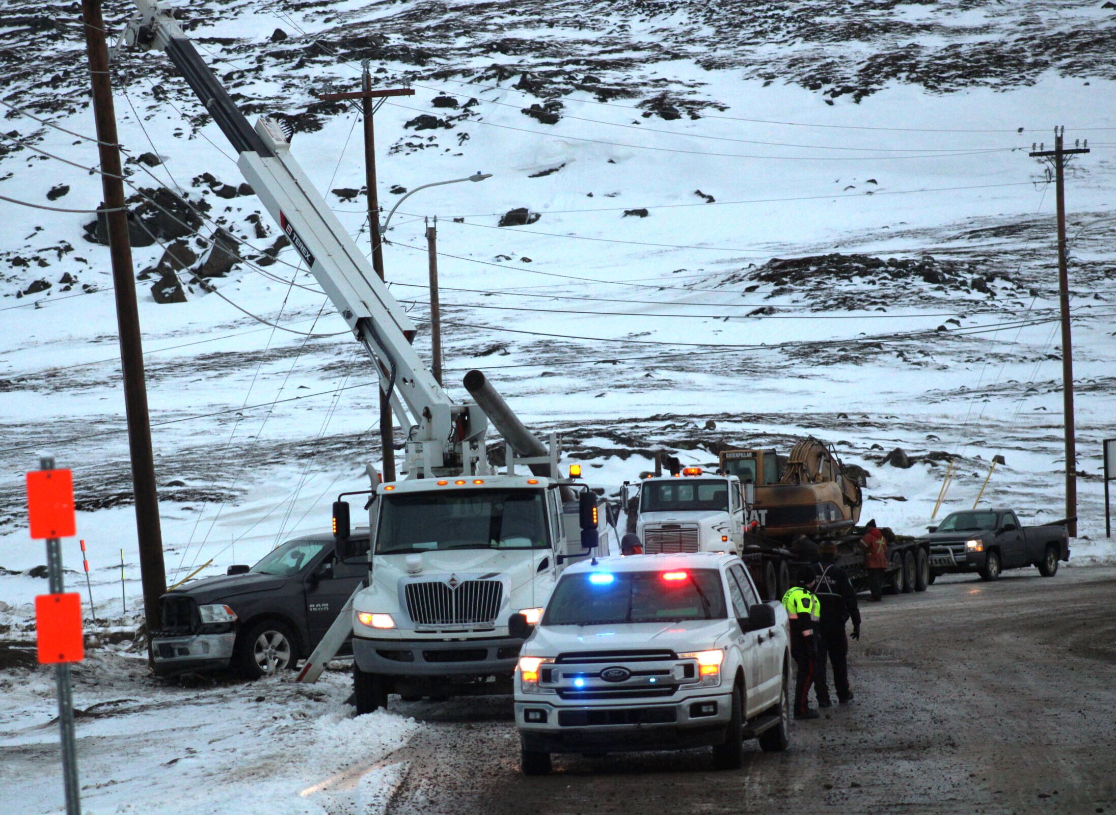 Car hit pole, cuts power to parts of Iqaluit Nunatsiaq News