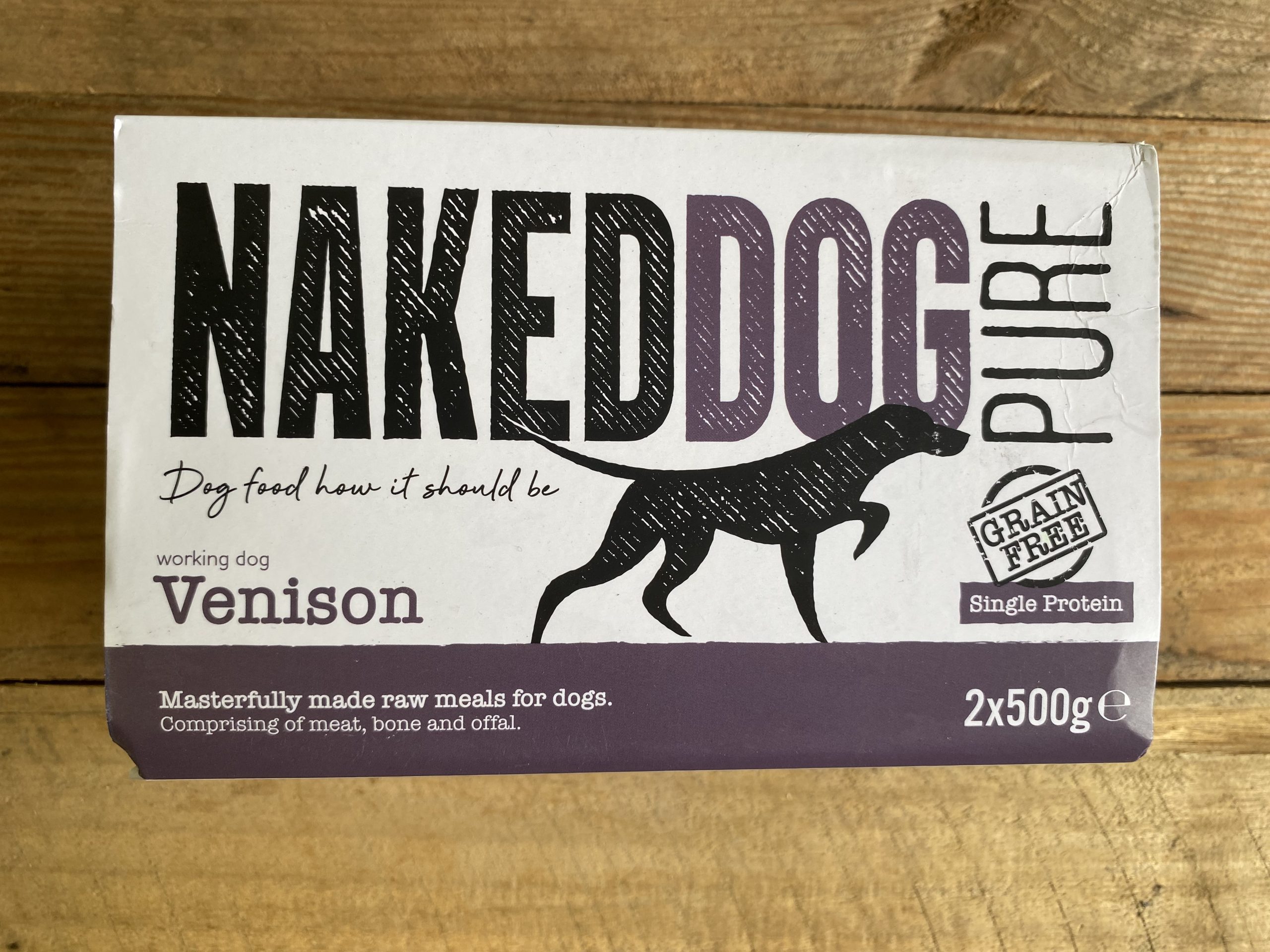 Naked Dog Pure Venison 2 x 500g Nuneaton Raw Pet Food