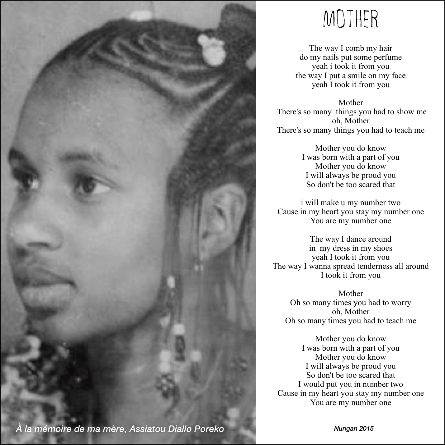 Flowerchild Lyrics NUNGAN