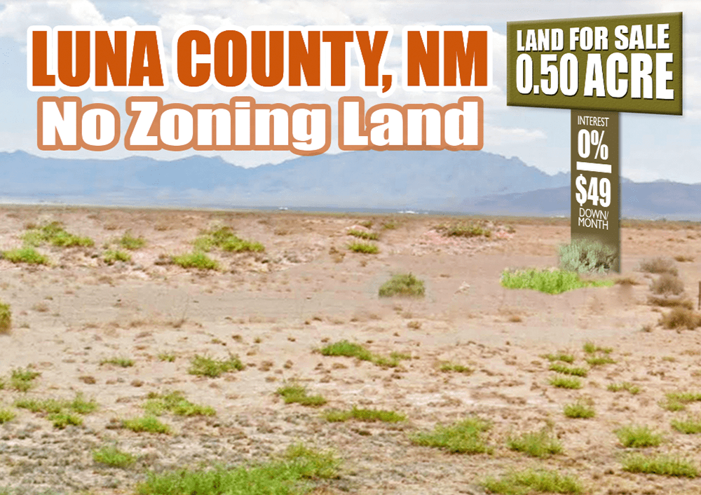 HalfAcre Land in Luna, New Mexico No Zoning! 49 Down/Month Nunn Land Sales