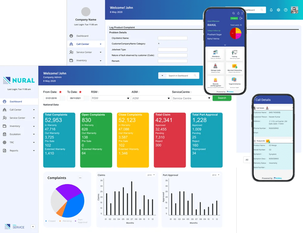 After Sales Service Management Software in India by Nural
