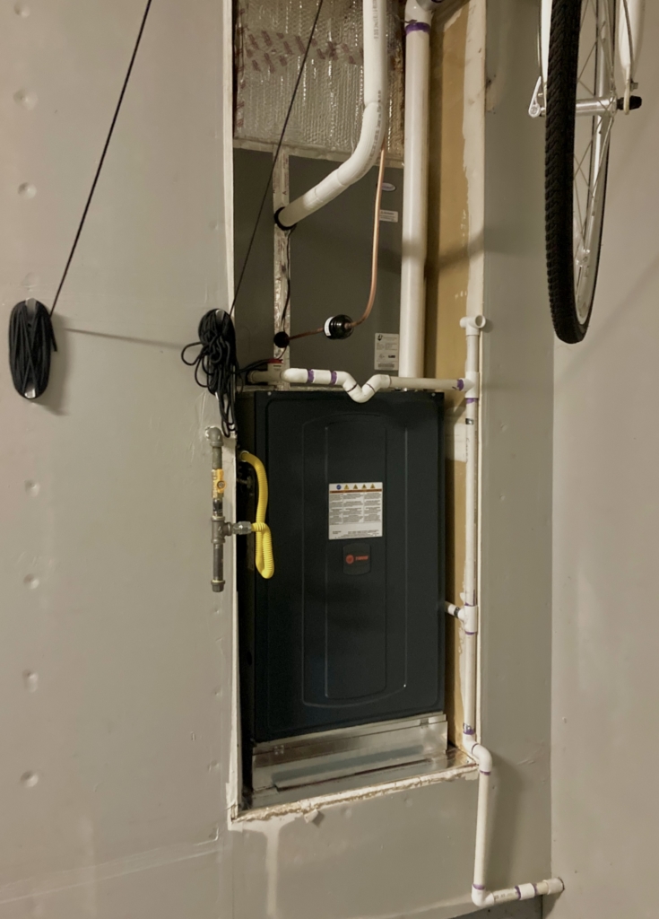Trane single stage TS9X1C080 furnace installation in San Jose, CA